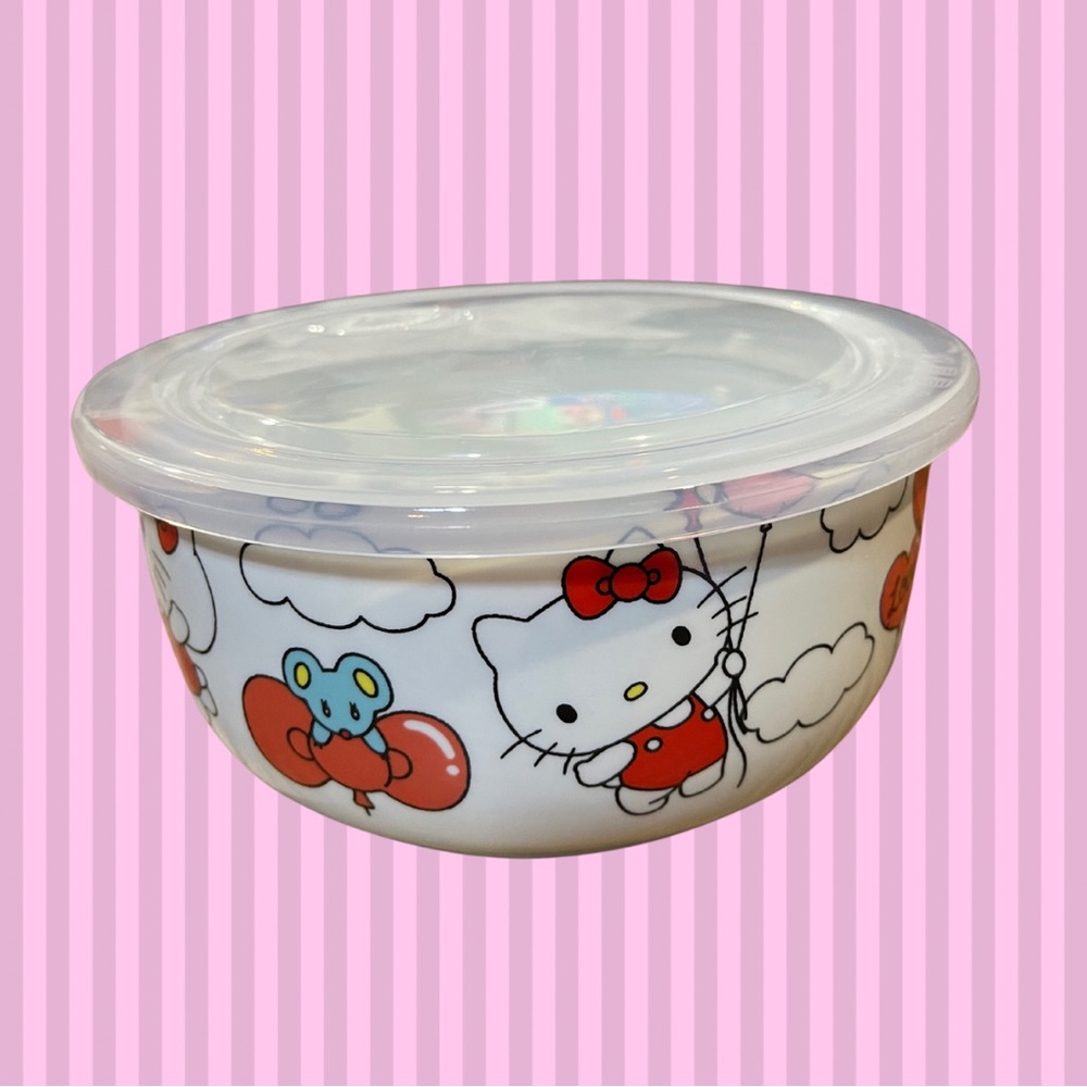 🎈🎀🐭Hello Kitty® by Sanrio® - Heart Balloons Covered Bowl - Large🐭🎀 🎈